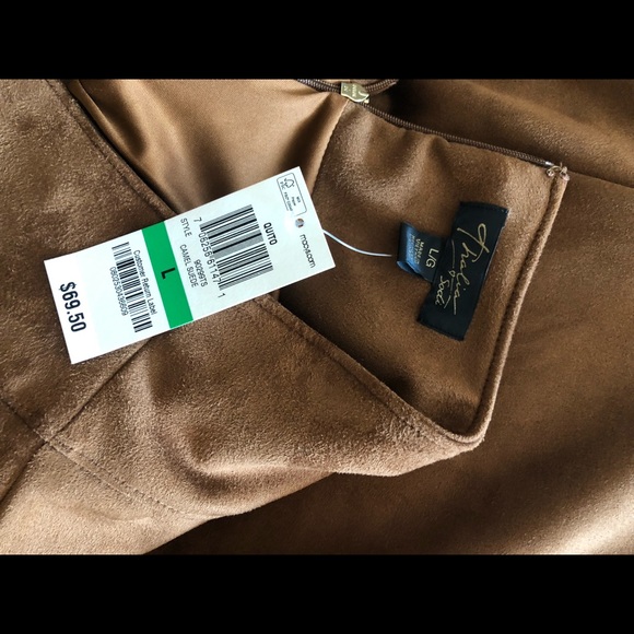 Size large, color tan suede. Brand Thalia - Picture 3 of 5
